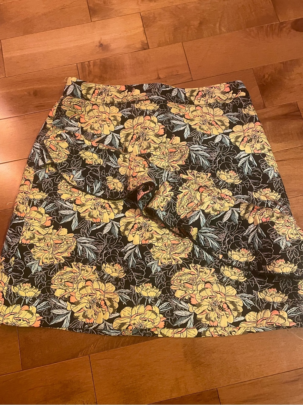 Floral Yellow Mini Dress - Casual Women's Dress